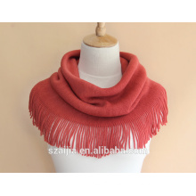 Fashion new design solid warm ladies infinity scarf